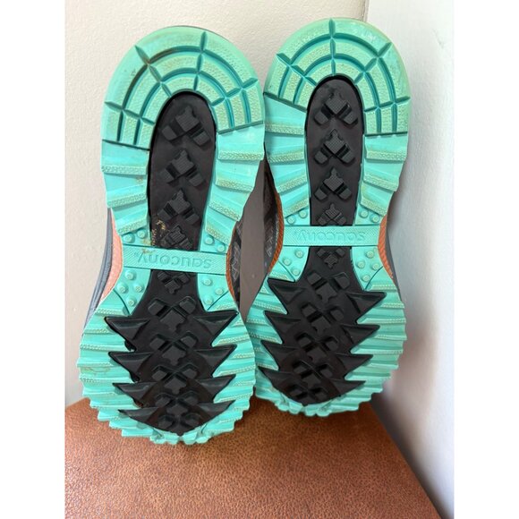 SAUCONY PEREGRINE 3.0 WOMENS RUN ANY WHERE SIZE 7.5 ATHLETIC SHOES BLUE GRAY - Picture 8 of 10